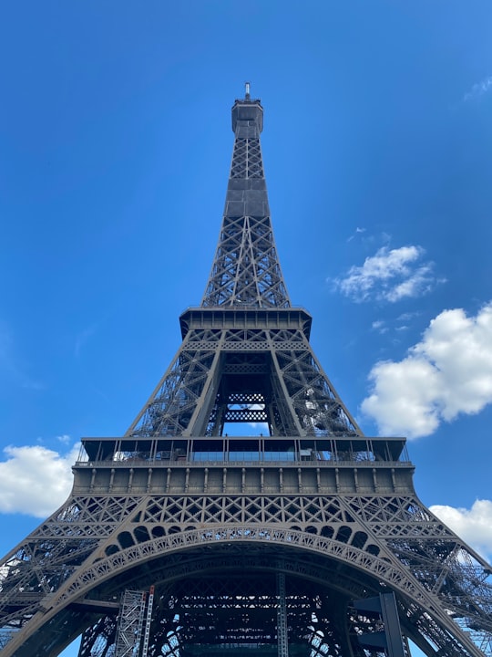 eiffel tower under blue sky during daytime in Trocadéro Gardens France