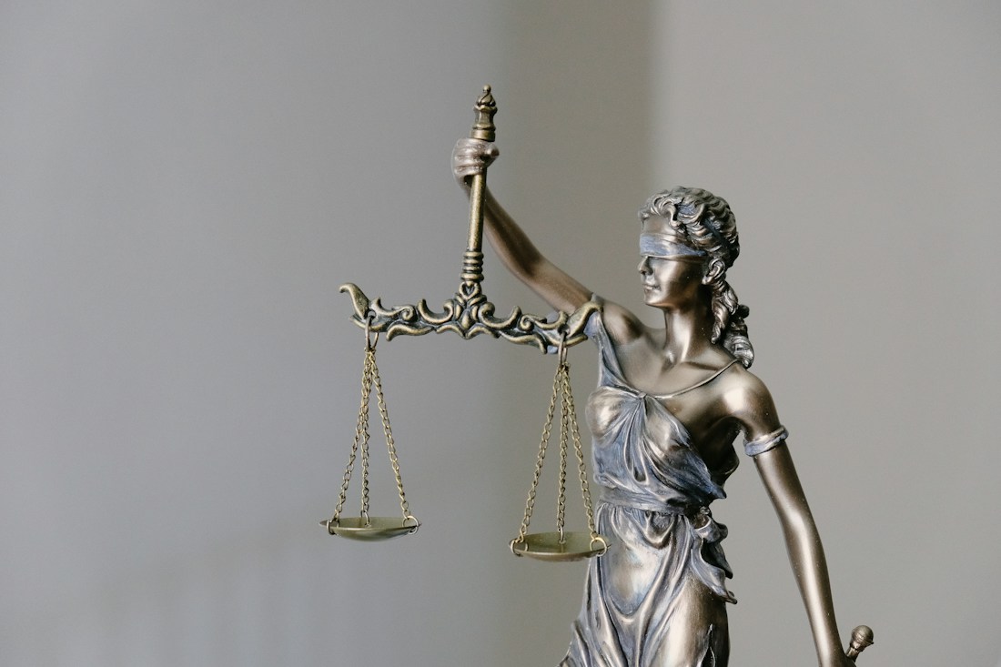 Lady Justice holding the scales of justice