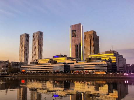 city buildings near body of water during daytime