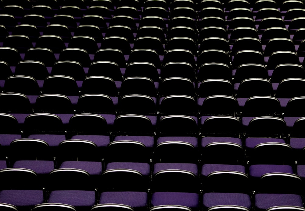 black and white chairs in stadium