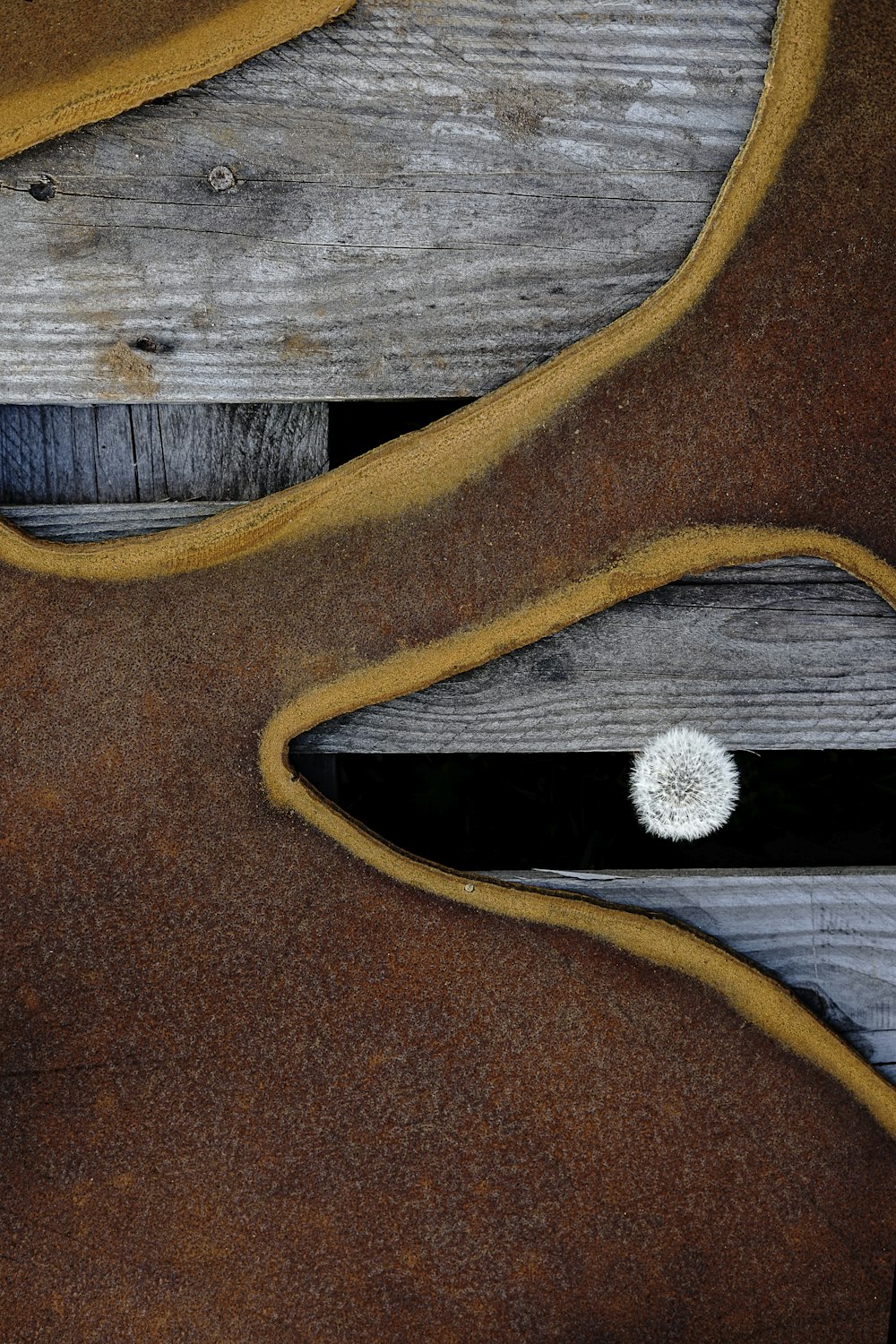 white round ornament on brown wooden table