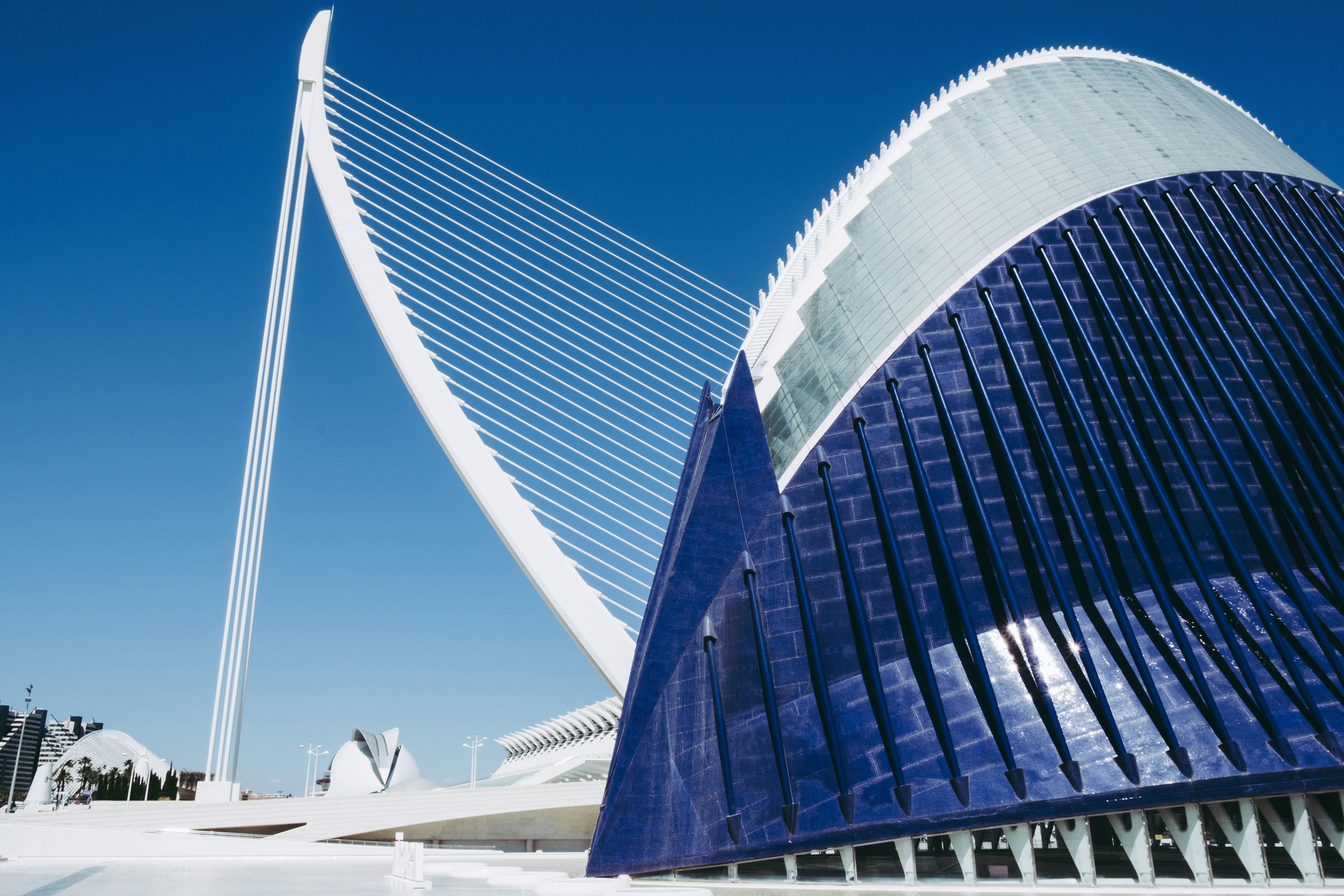 white and blue building under blue sky during daytime