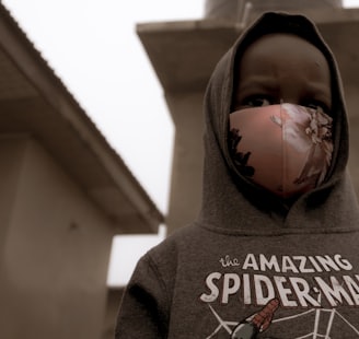 man in gray and red hoodie