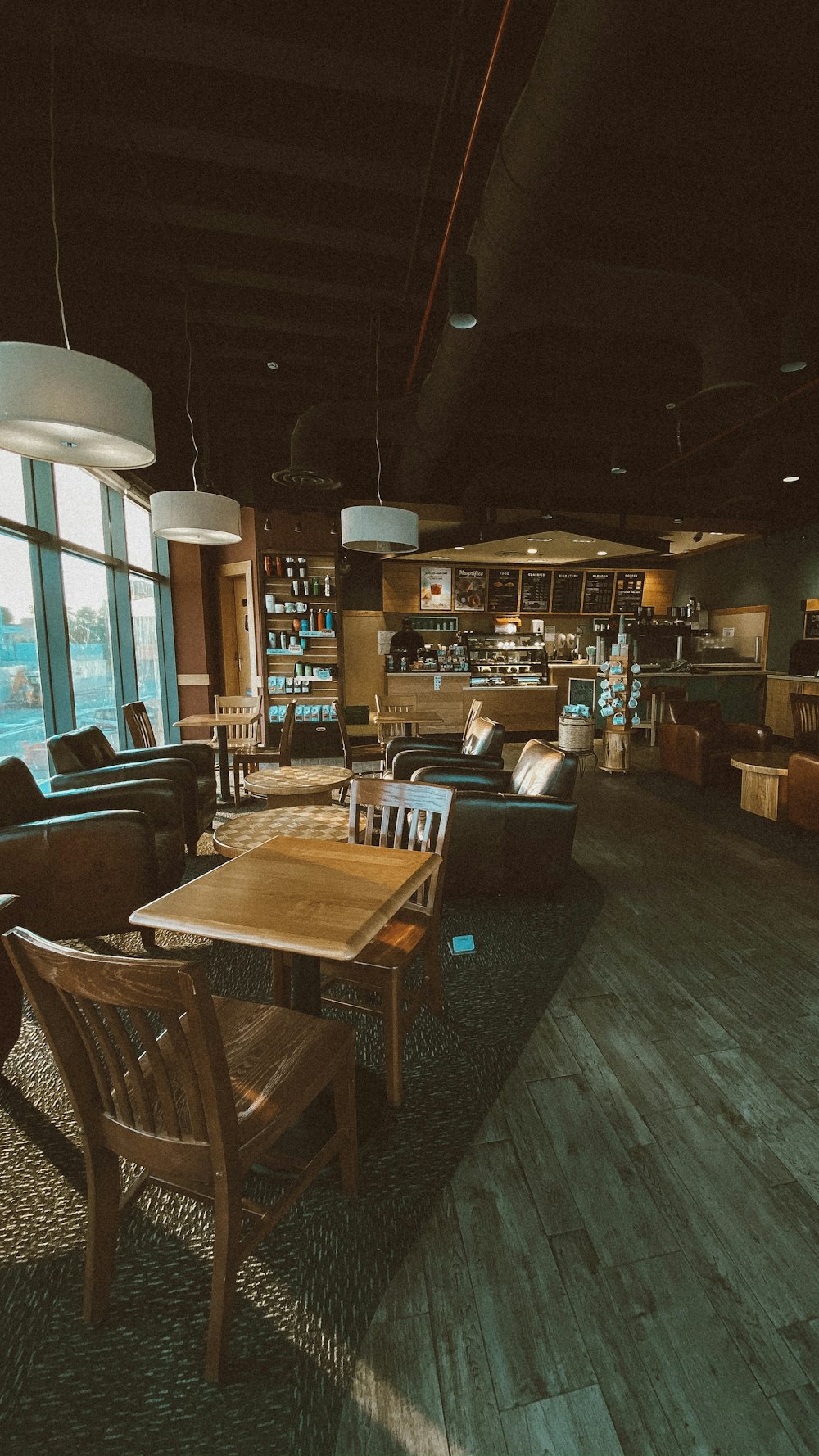 brown wooden table and chairs