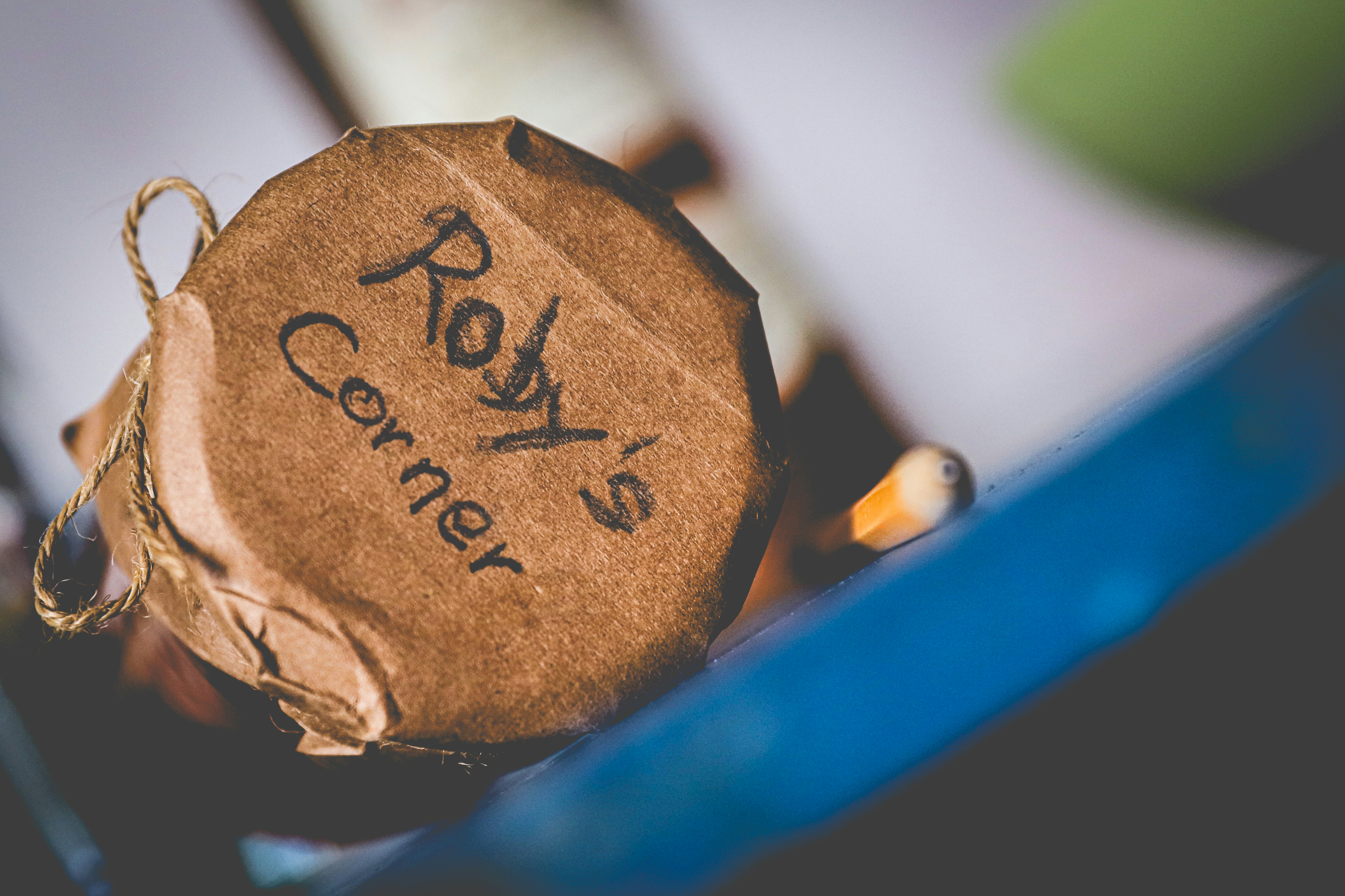 brown and black wooden ornament