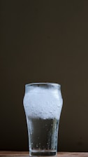 clear drinking glass with water