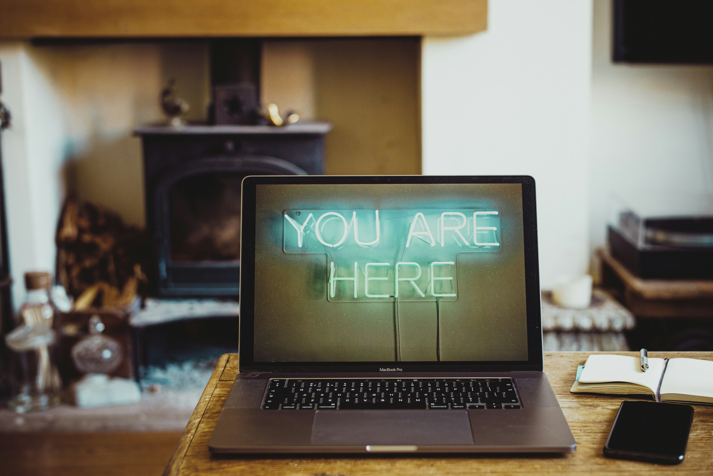 black and silver laptop computer