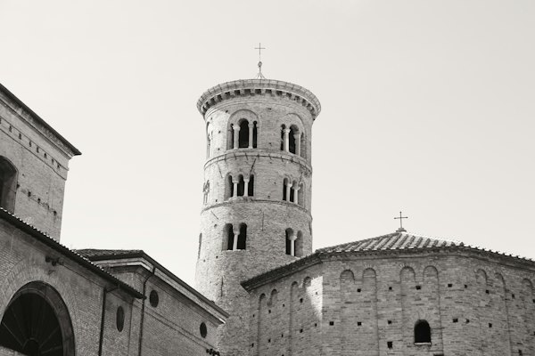 Gray concrete building under white sky during daytime — Ravenna, Italy