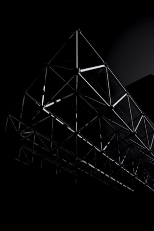 black and white photo of a building