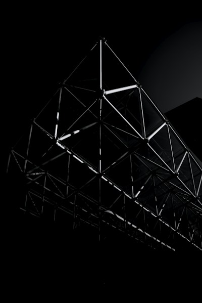 Close-up detail of a custom metal building