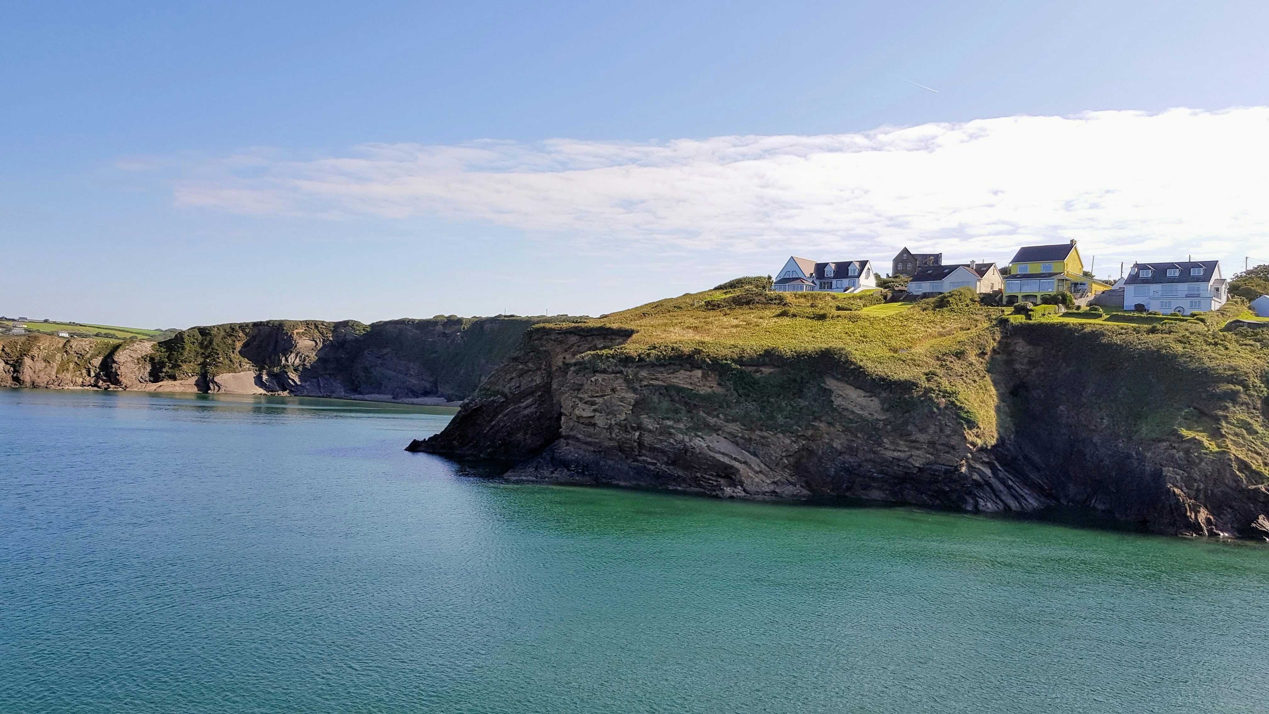 Secluded Beach Behind Cliffs