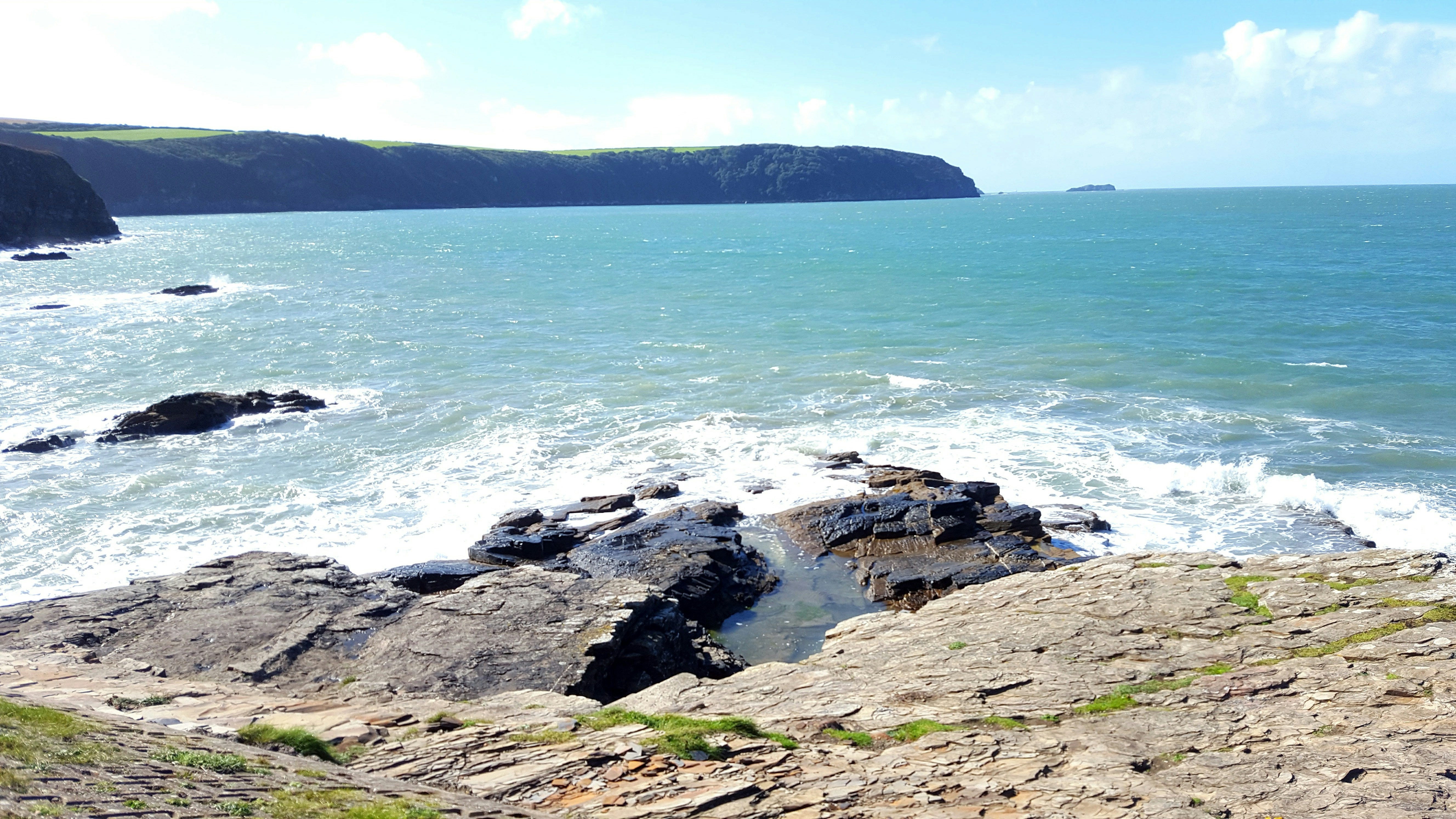 Waves Crashing Against Rocks