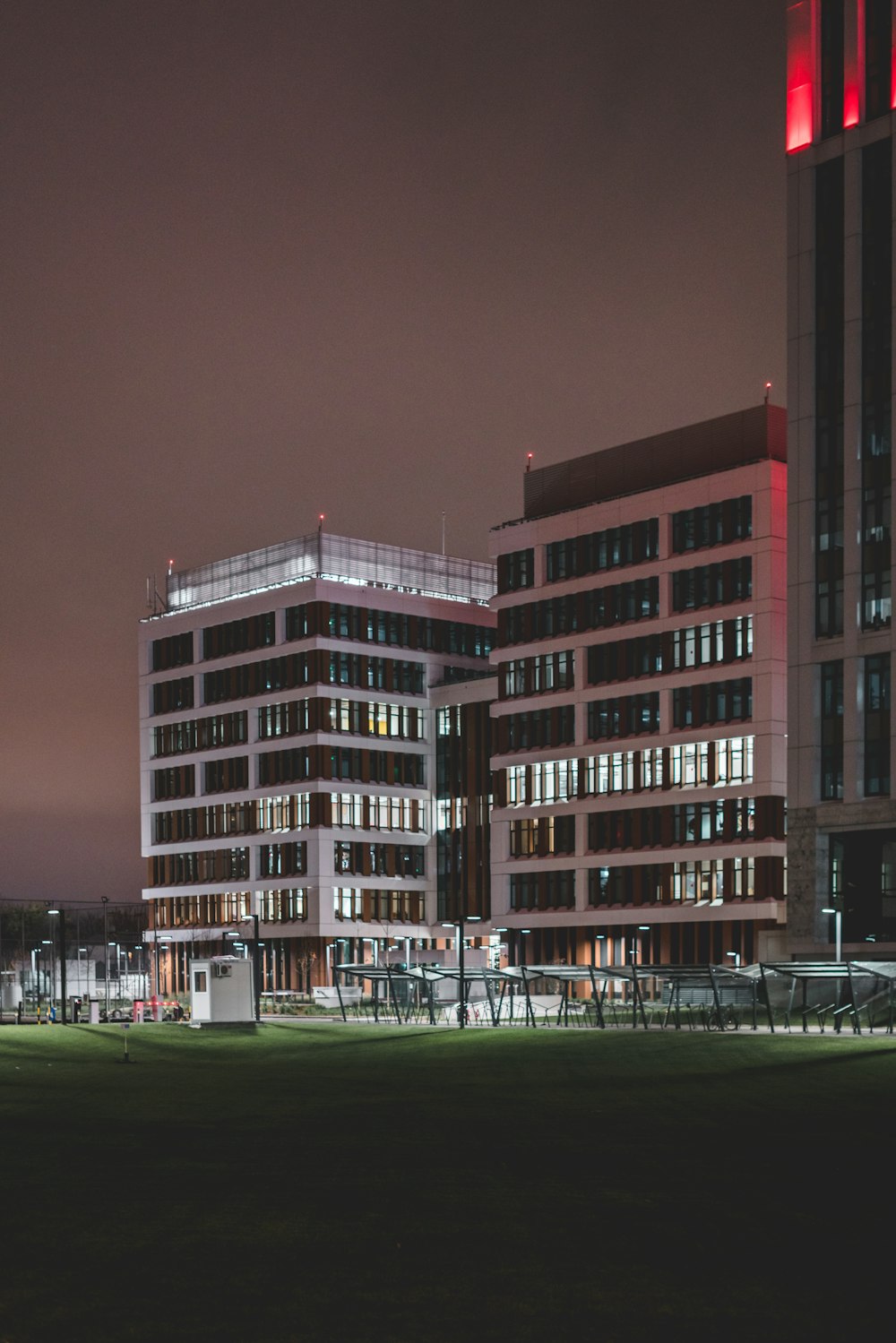 brown concrete building during nighttime