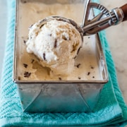 ice cream on stainless steel tray