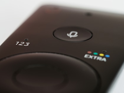 Video doorbell camera next to a front door