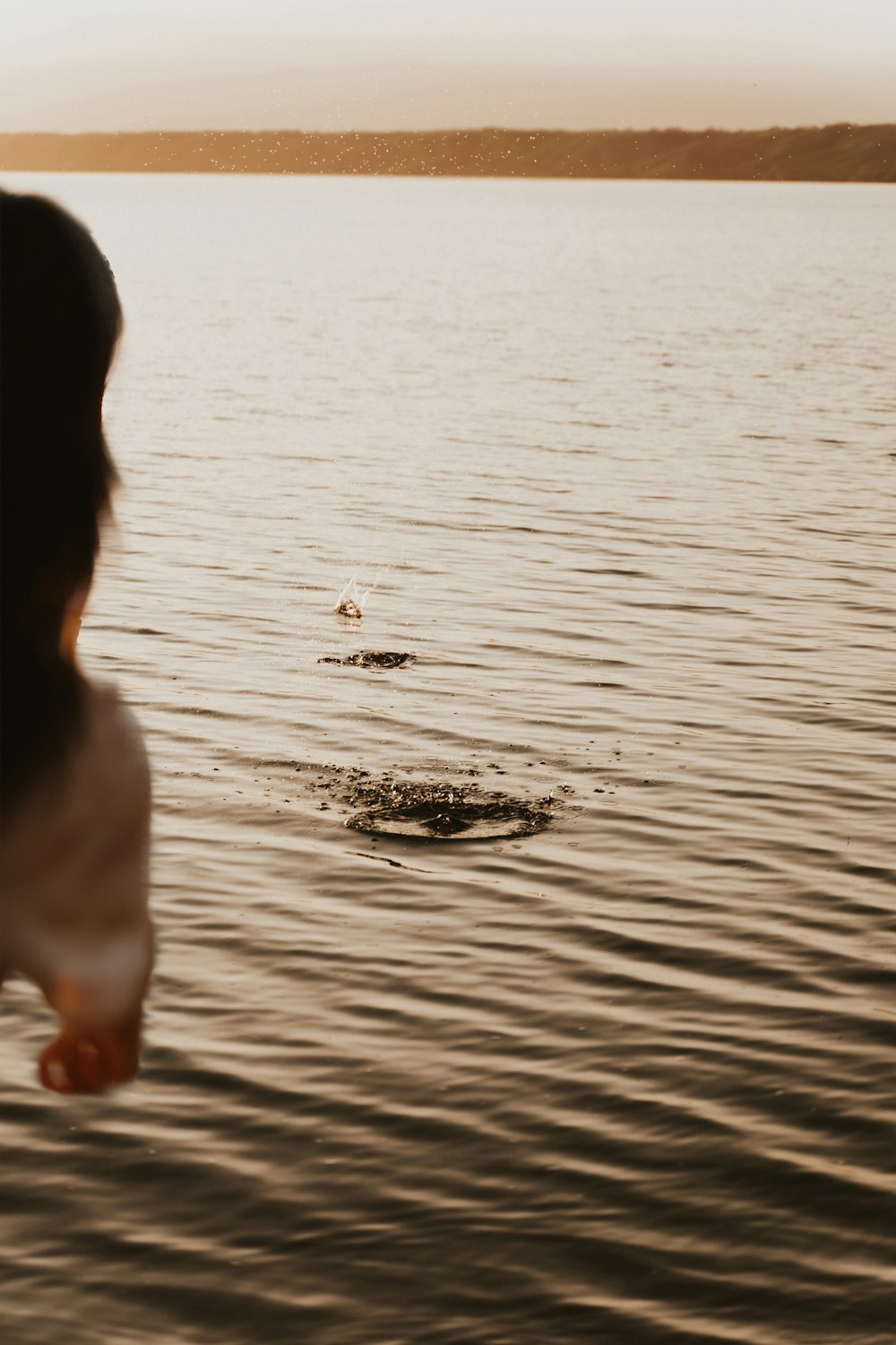 woman in water during daytime