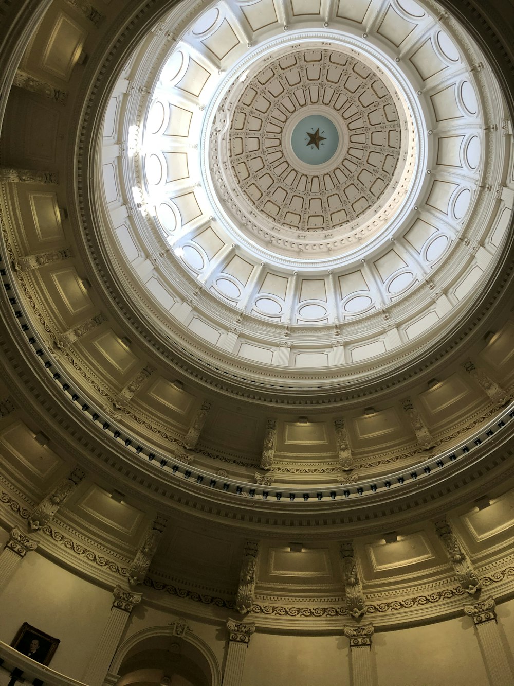 low angle photography of dome ceiling