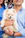 A joyful family holding their new fluffy Pomeranian puppy at home.