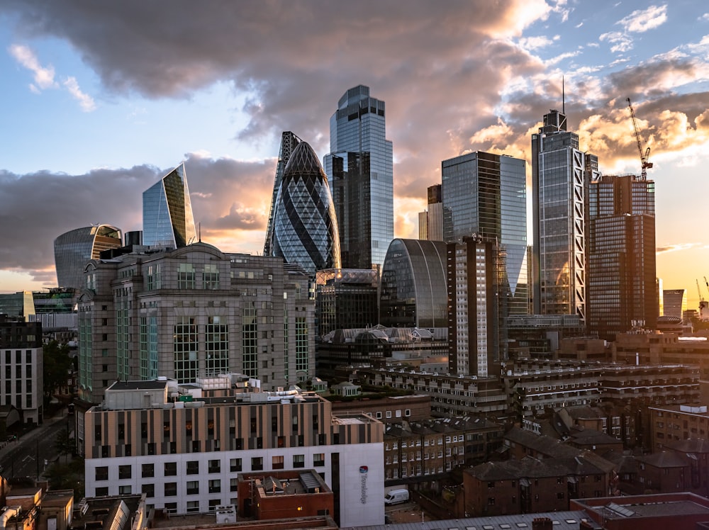 city buildings under cloudy sky during daytime