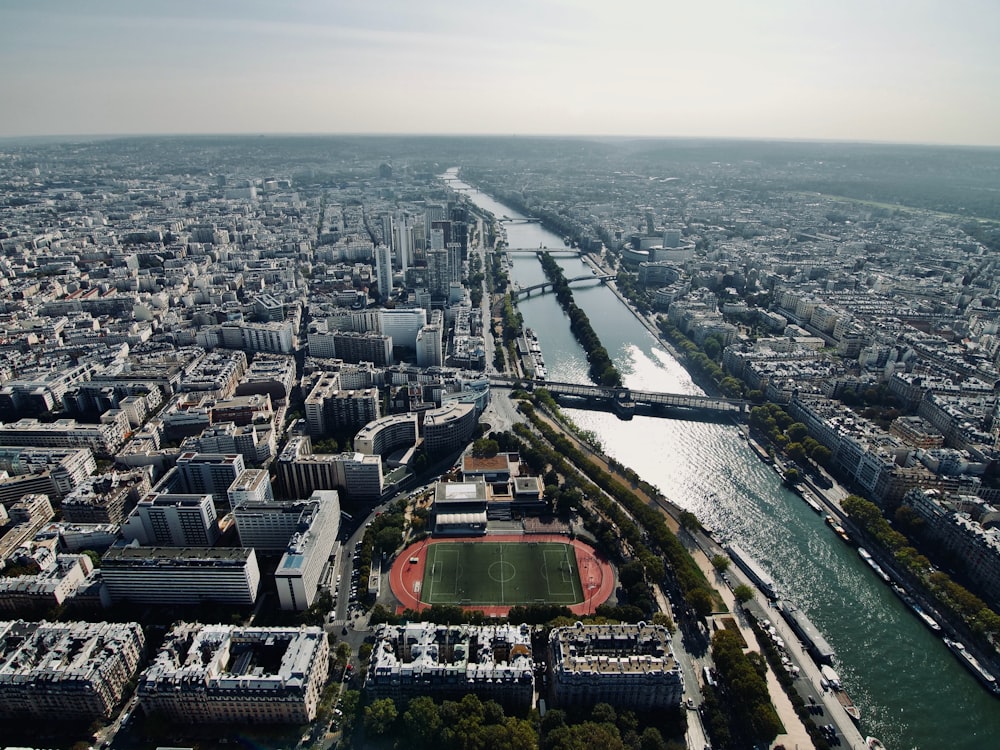 aerial view of city buildings during daytime