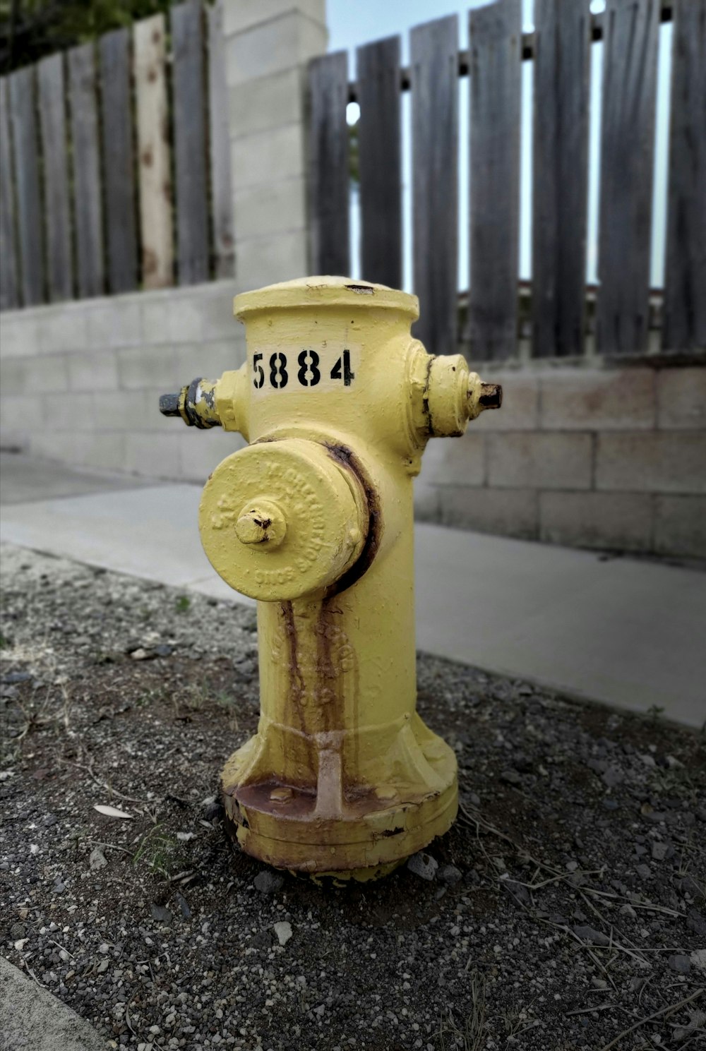 yellow fire hydrant on gray concrete floor