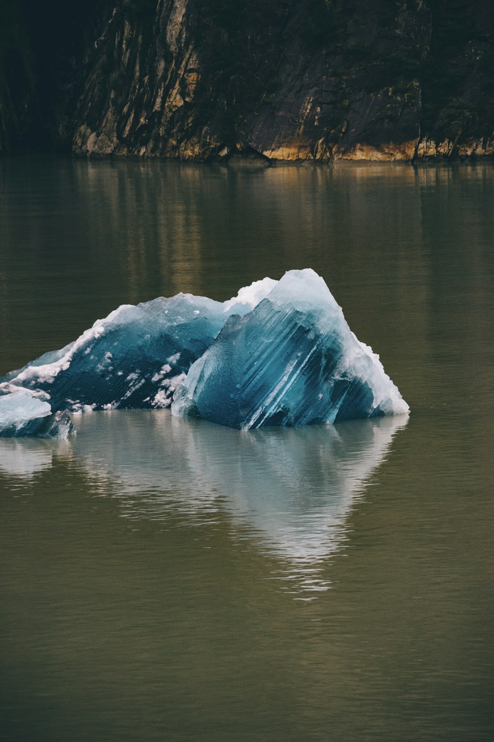 ice on body of water during daytime