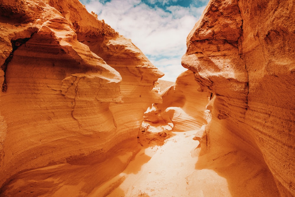 brown rock formation under blue sky during daytime