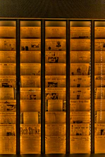 A digital archive interface showing thumbnails of past newspaper editions.