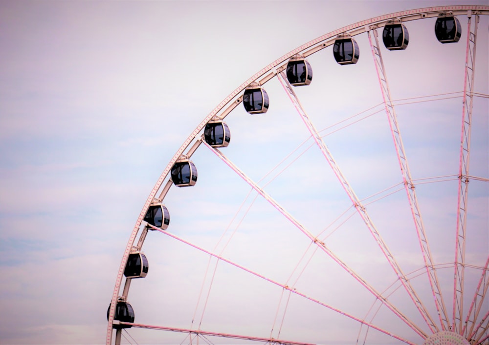 white ferris wheel under blue sky during daytime