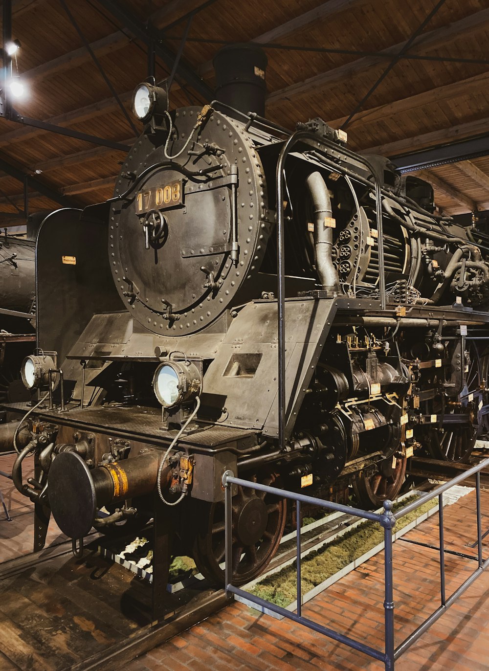 black and gray train engine