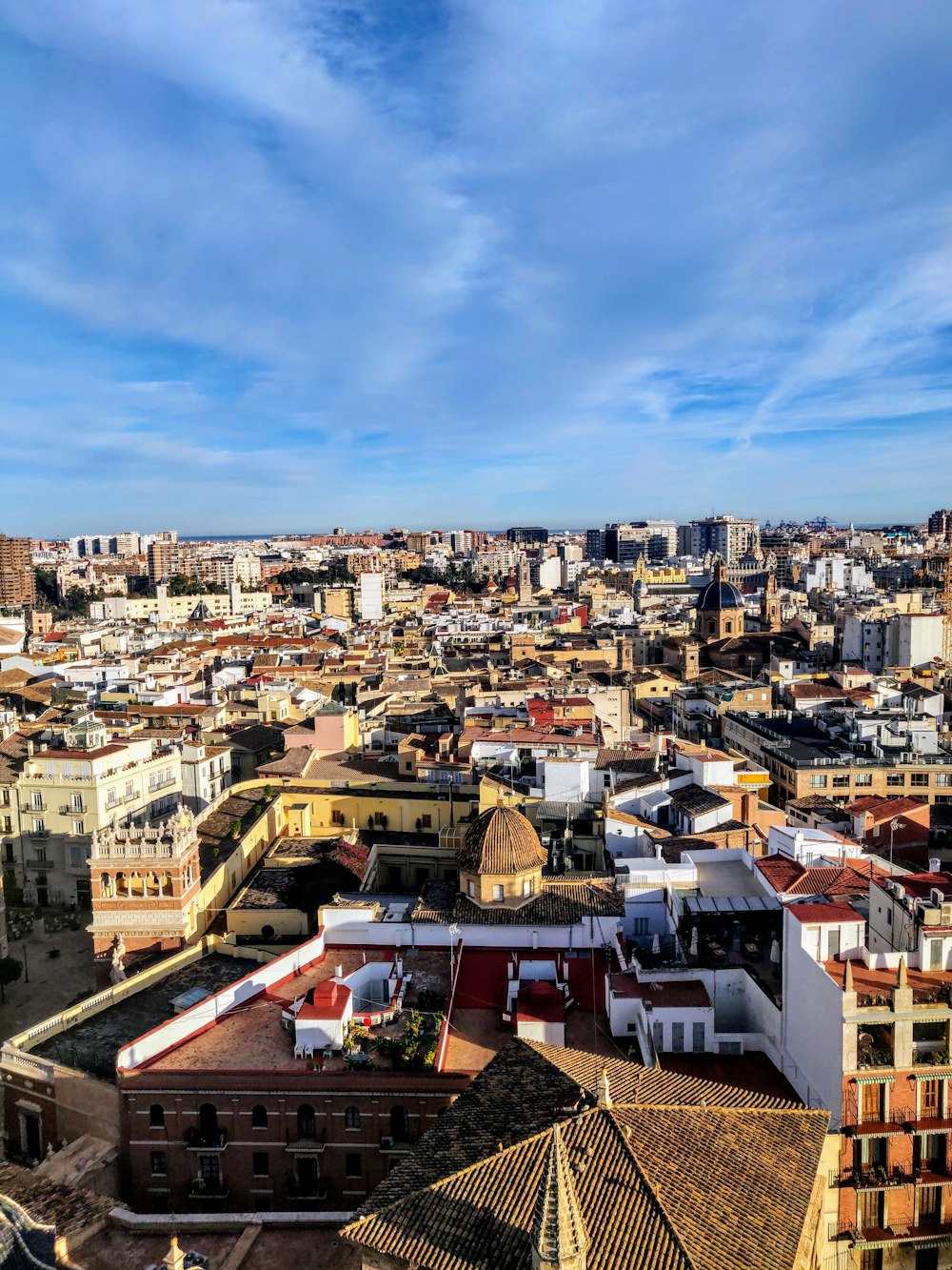 Vista aérea de los edificios de la ciudad durante el día