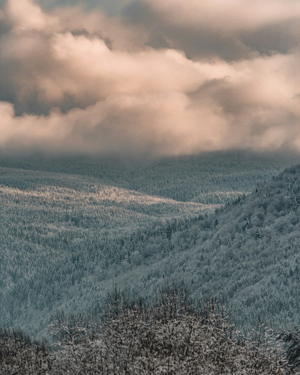 green and brown mountains under white clouds