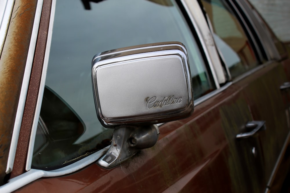 black and silver car side mirror