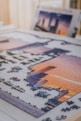 white and pink jigsaw puzzle