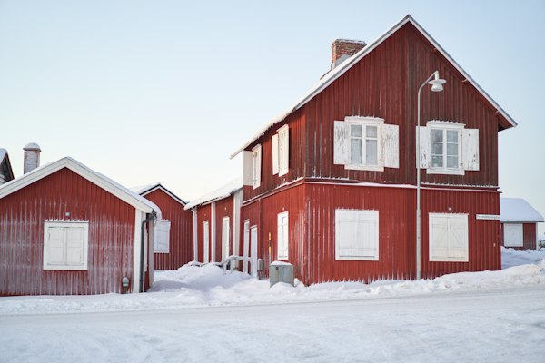 Gammelstad’s church town in winter — Luleå, Sweden