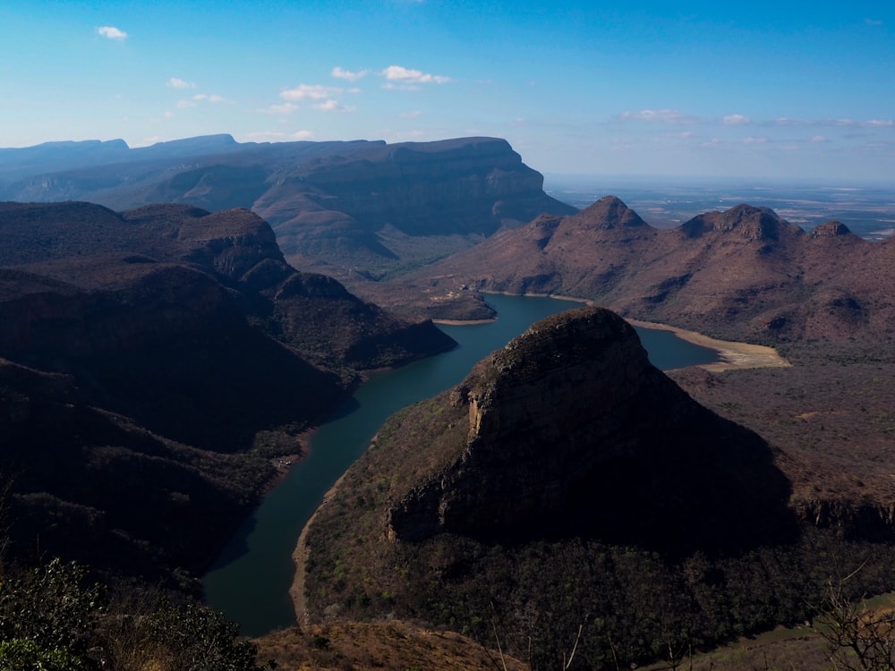 aerial view of brown mountains during daytime