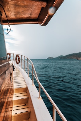 white and brown wooden dock on blue sea during daytime
