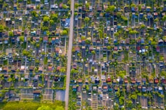 aerial view of city / texas real estate / Land Investors
