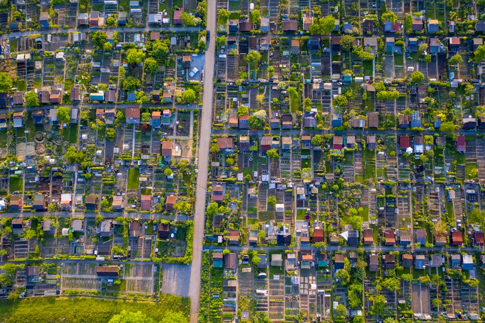 aerial view of city buildings during daytime