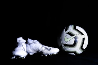 white and black soccer ball
