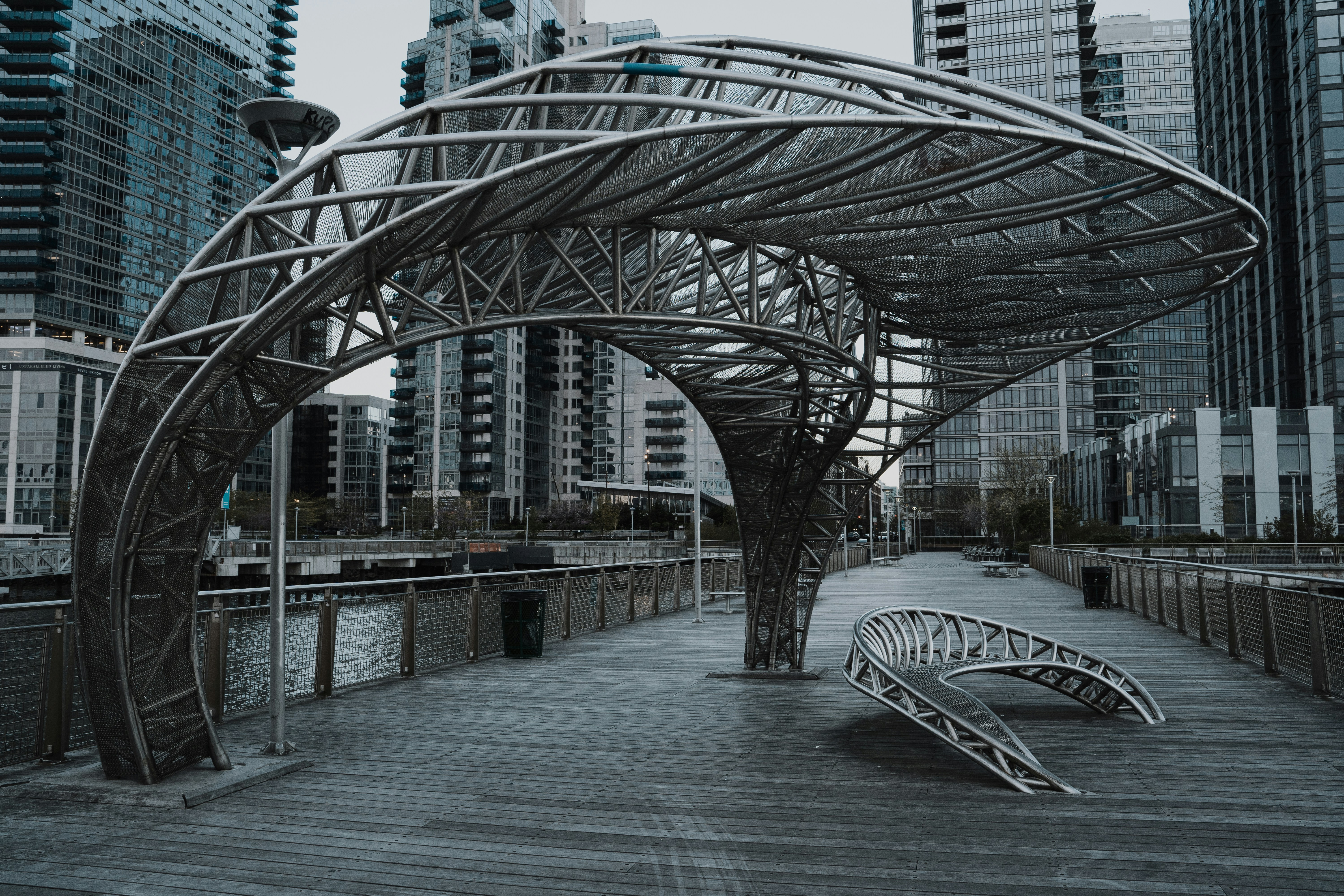 gray metal bridge over river during daytime