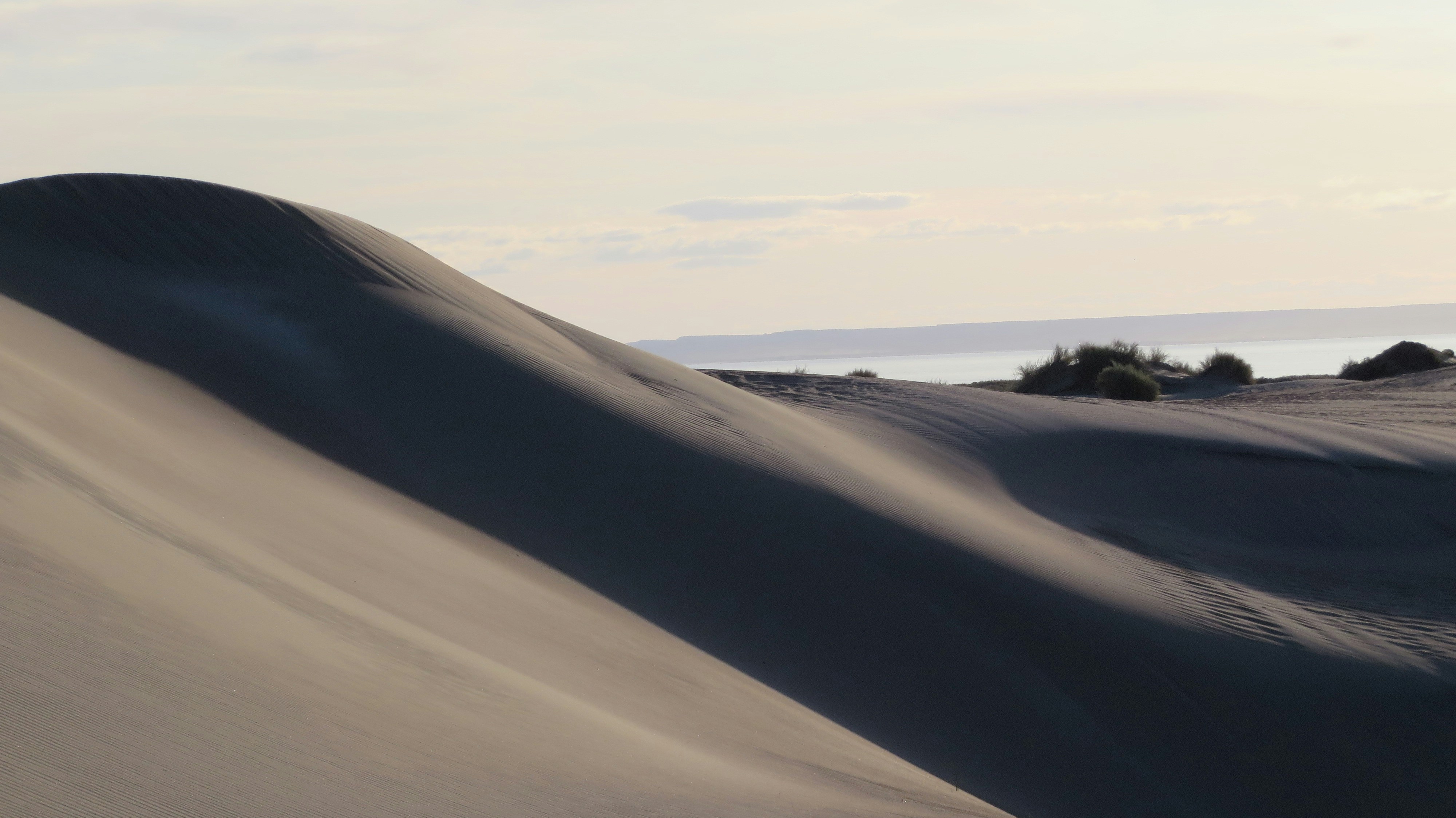 white sand under white clouds during daytime, 