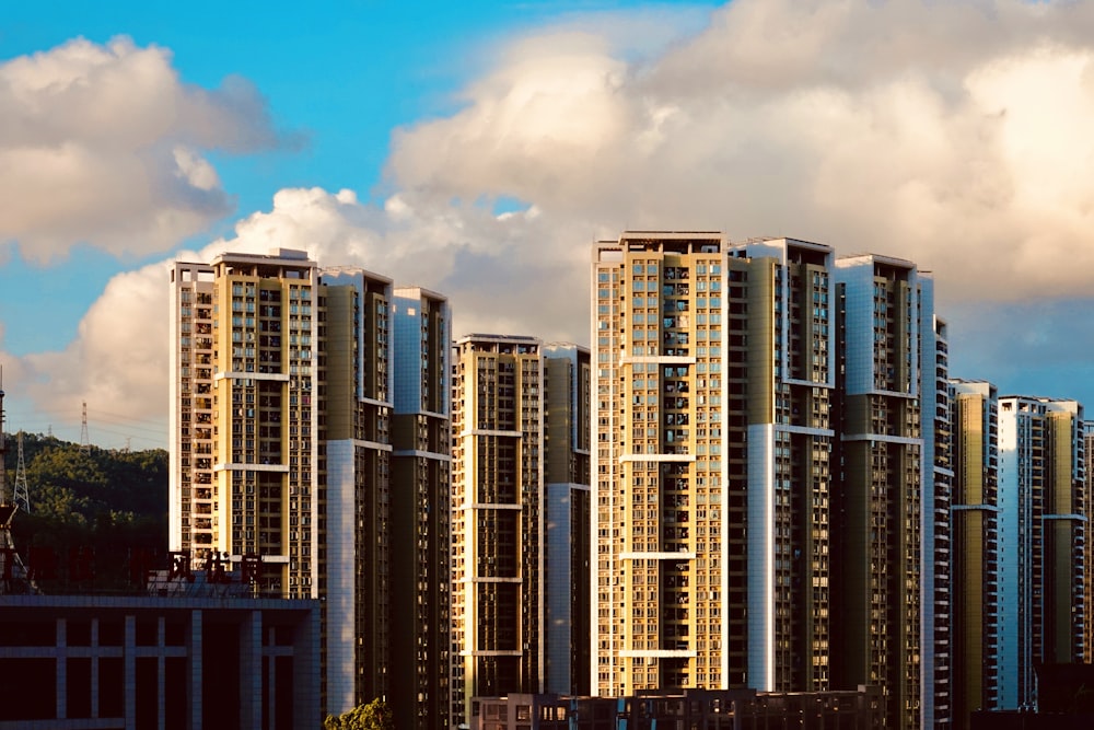 high rise building during night time