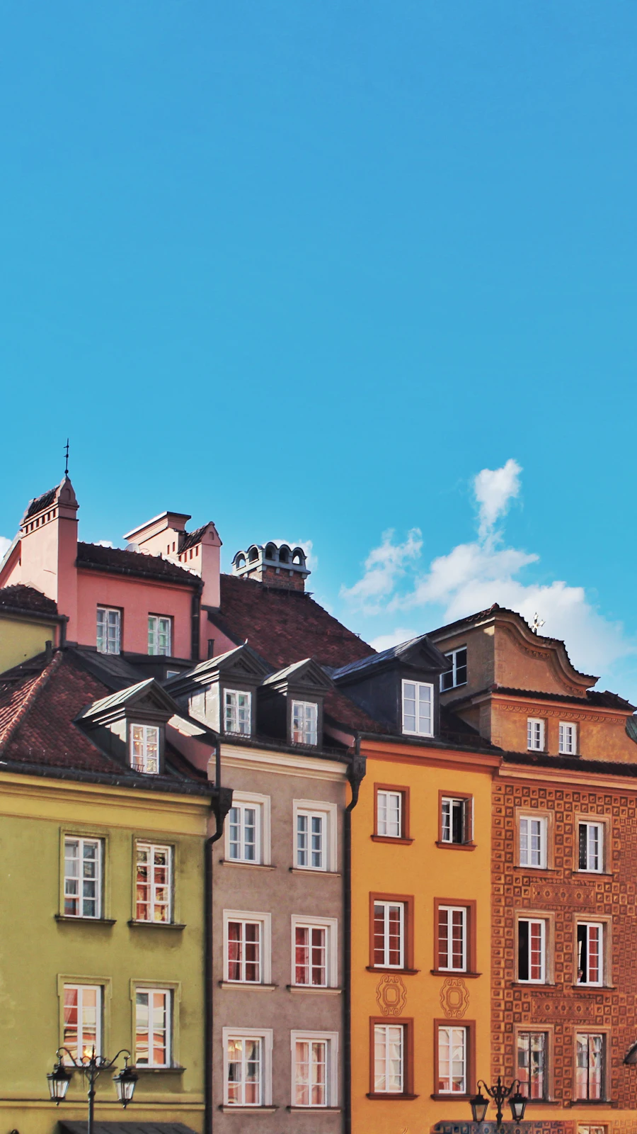 Rynek Starego Miasta — kolorowe kamieniczki