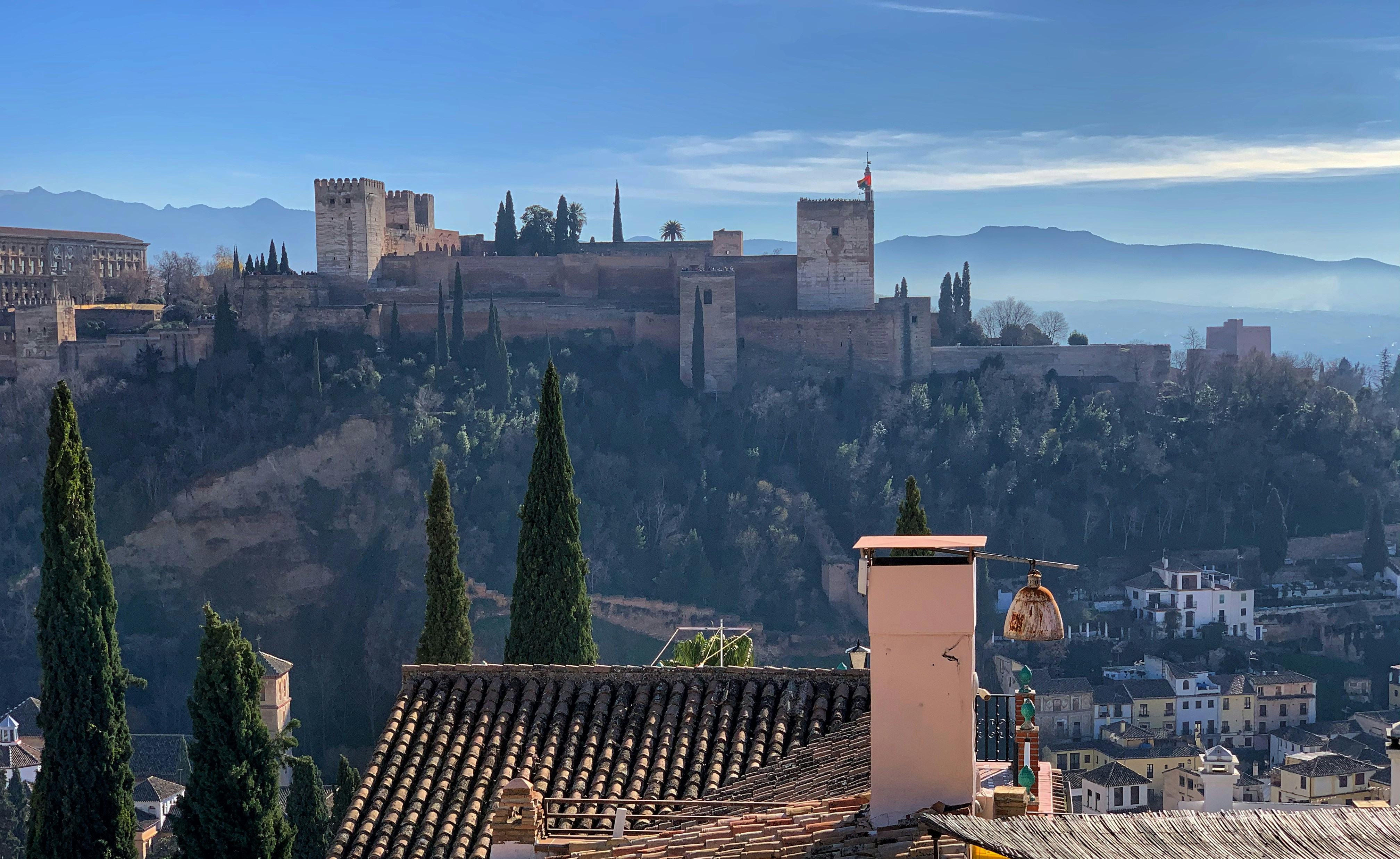 brown concrete building near green trees during daytime