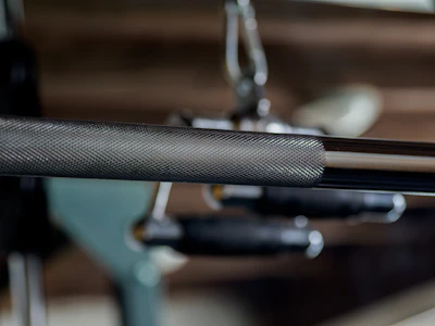 black and silver steel bar