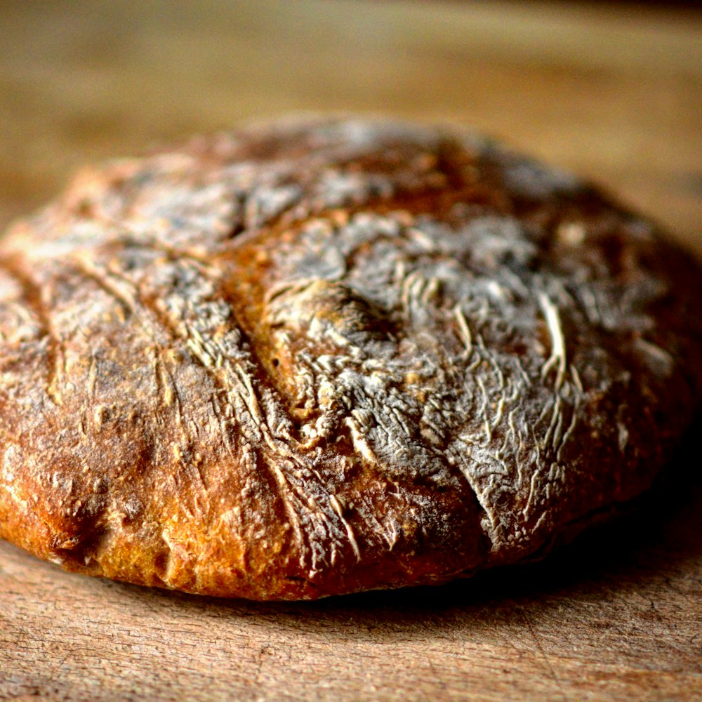 brown bread on brown wooden table