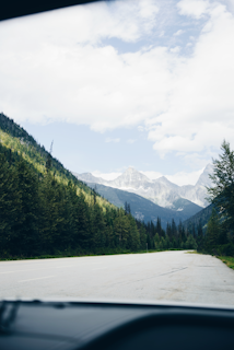 A scenic view of a family traveling together.