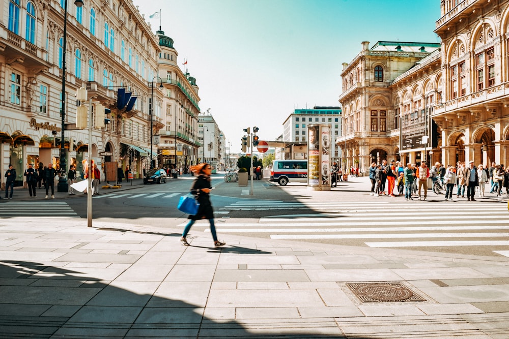 people walking on pedestrian lane during daytime