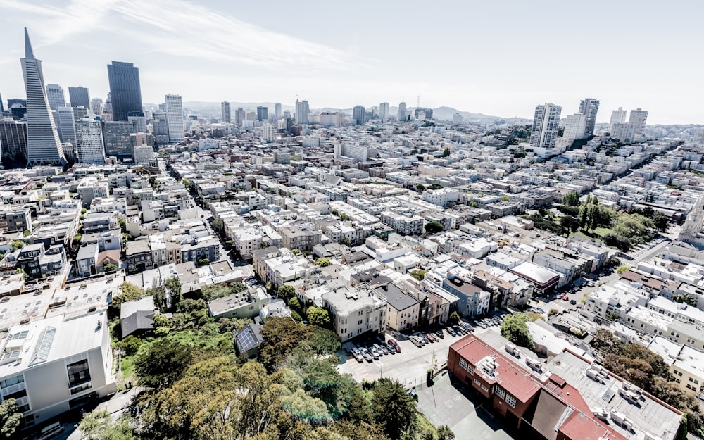 aerial view of city buildings during daytime